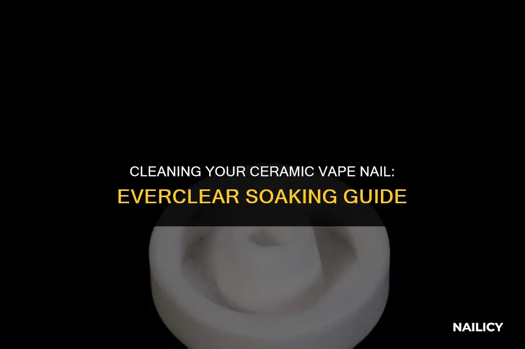 can i soak a ceramic vape nail in everclear