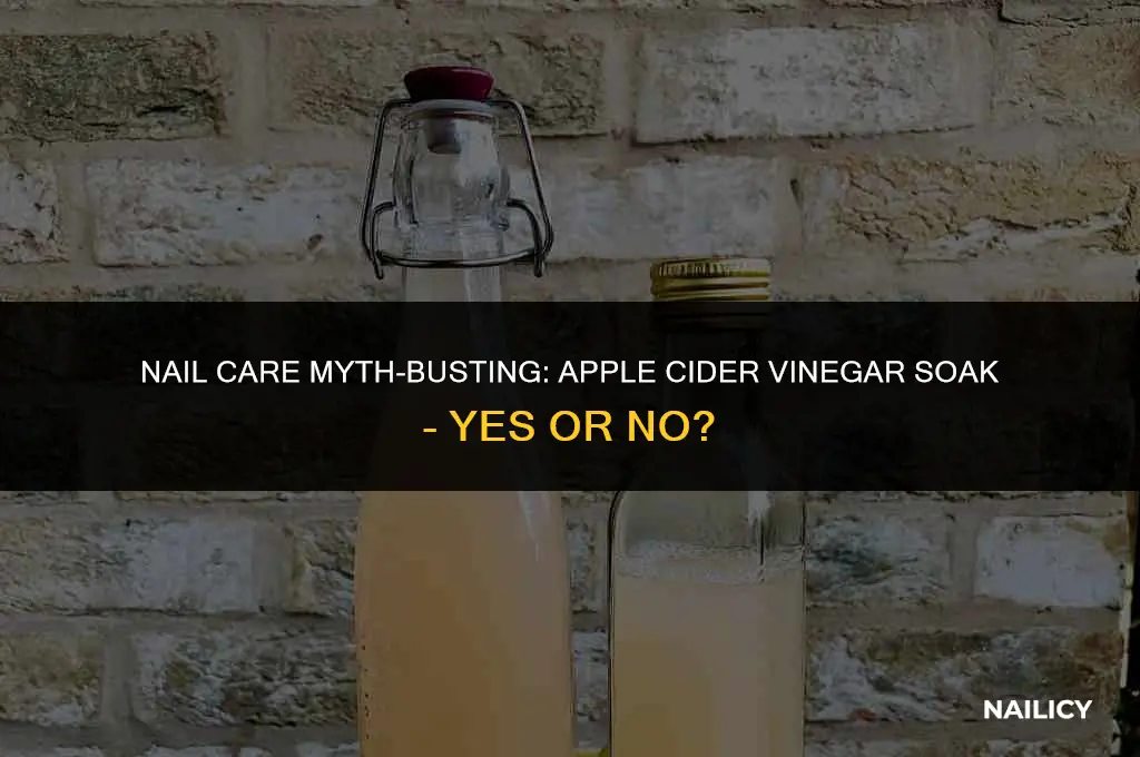 can i soak my nails in apple cider vinegar
