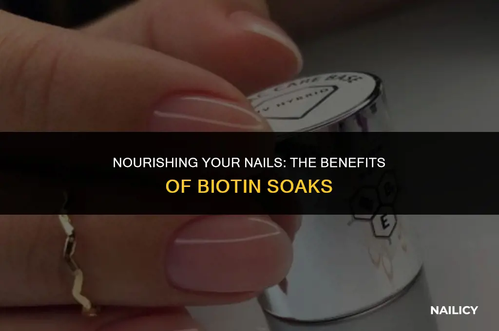 can i soak my nails in biotin