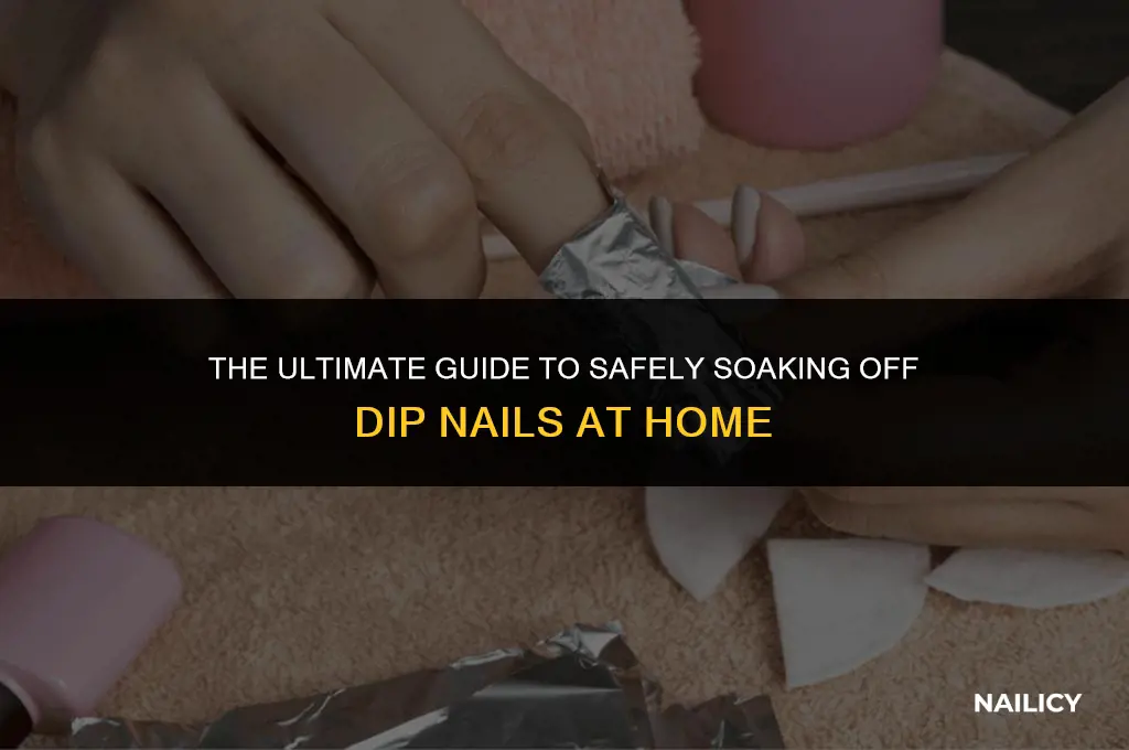 can i soak off dip nails