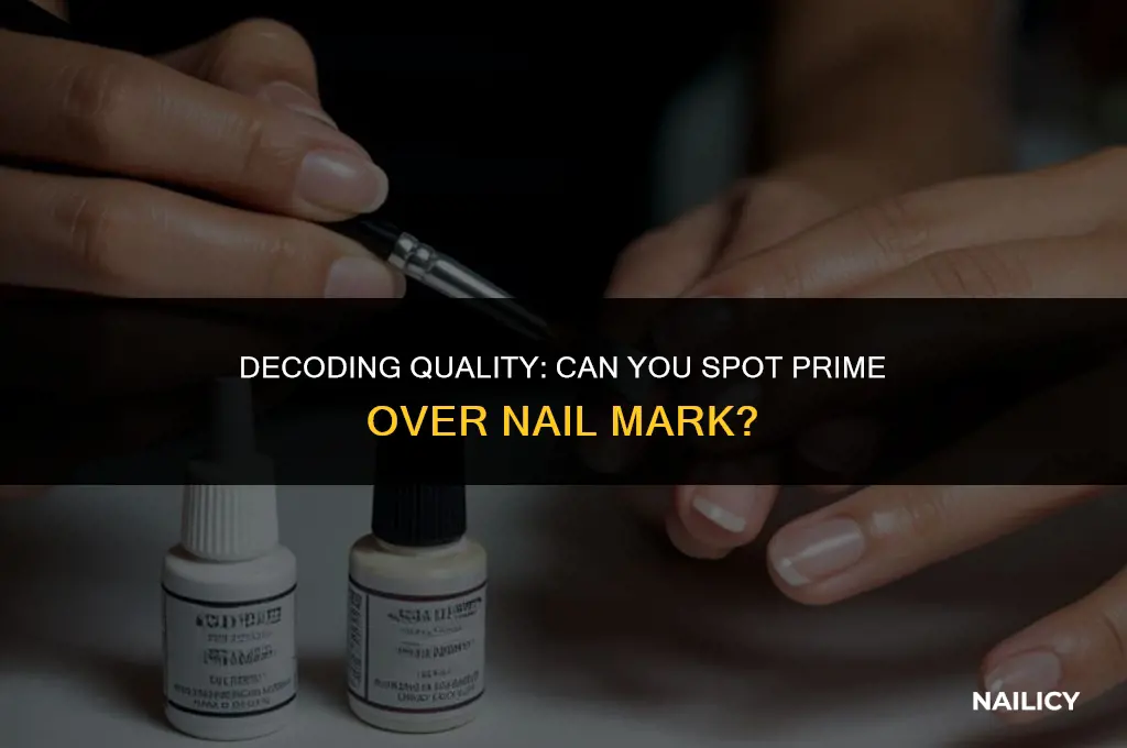 can i spot prime over nail mark