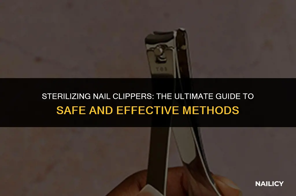 can i sterilise nail clippers by boiling