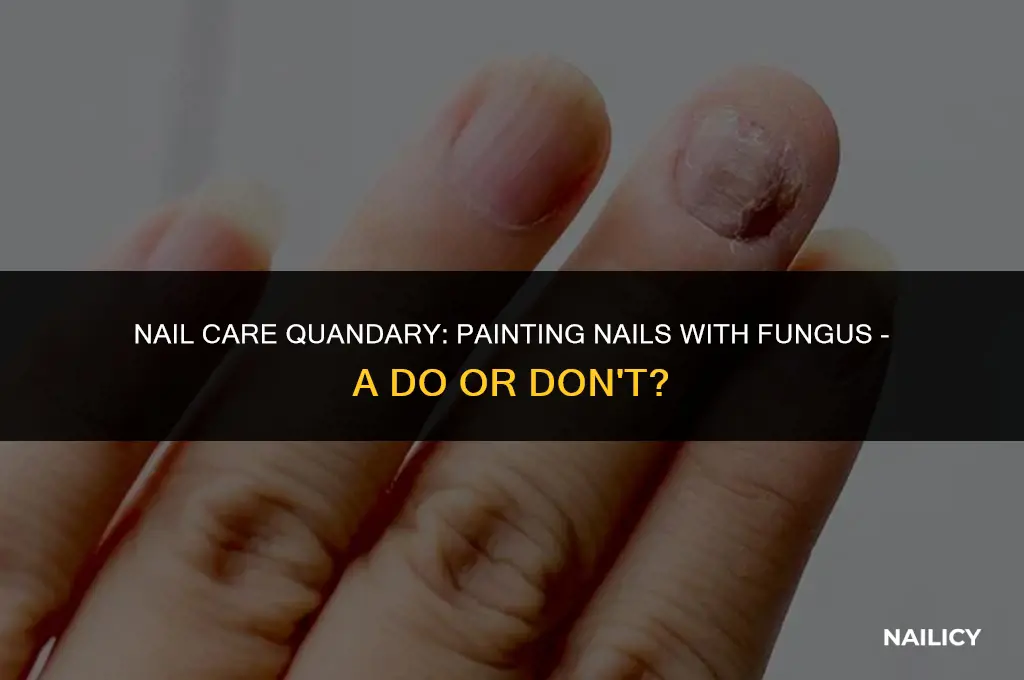 can i still paint my nails with fungus