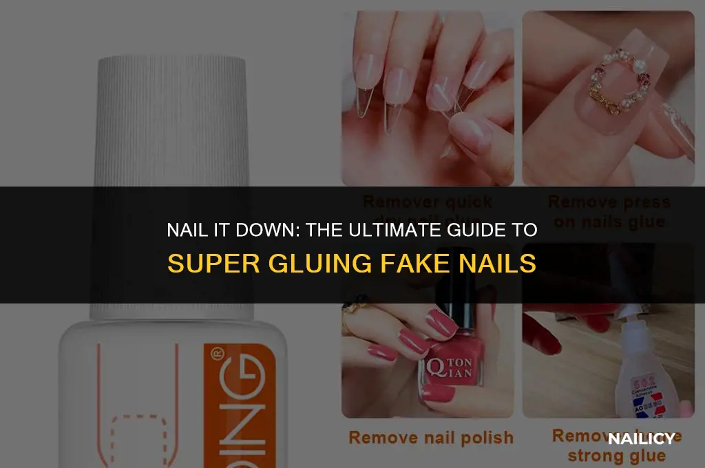 can i super glue fake nails on