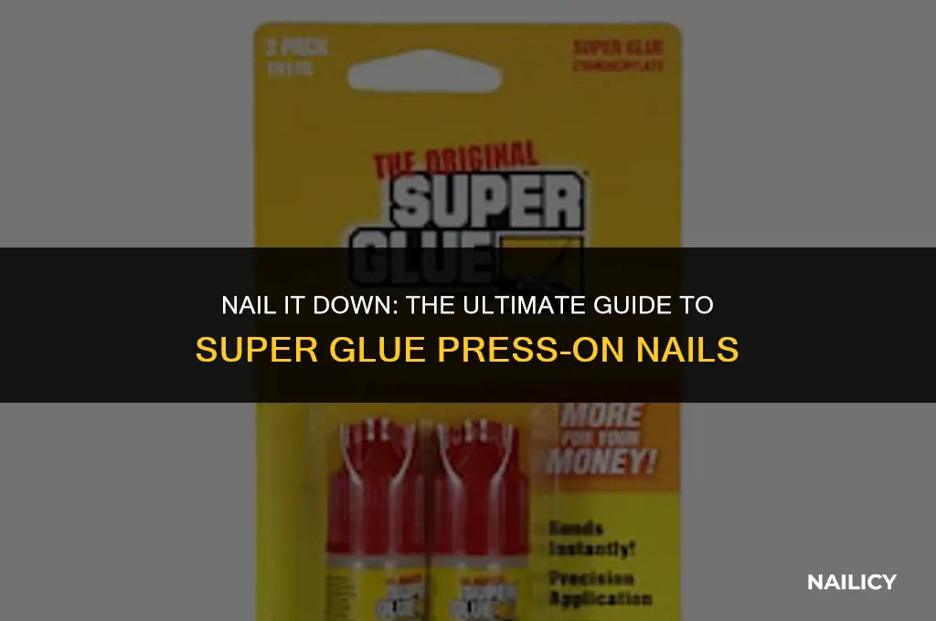 can i super glue press on nails