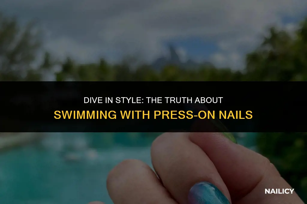 can i swim with press on nails