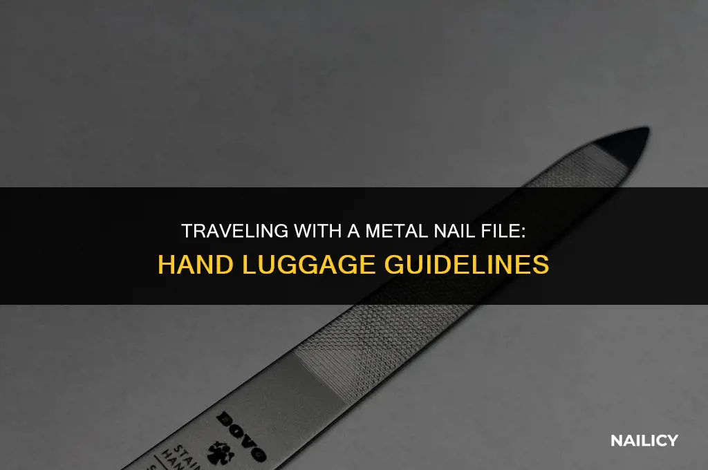 can i take a metal nail file in hand luggage