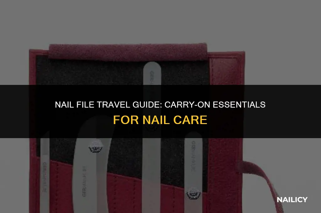 can i take a nail file in carry on