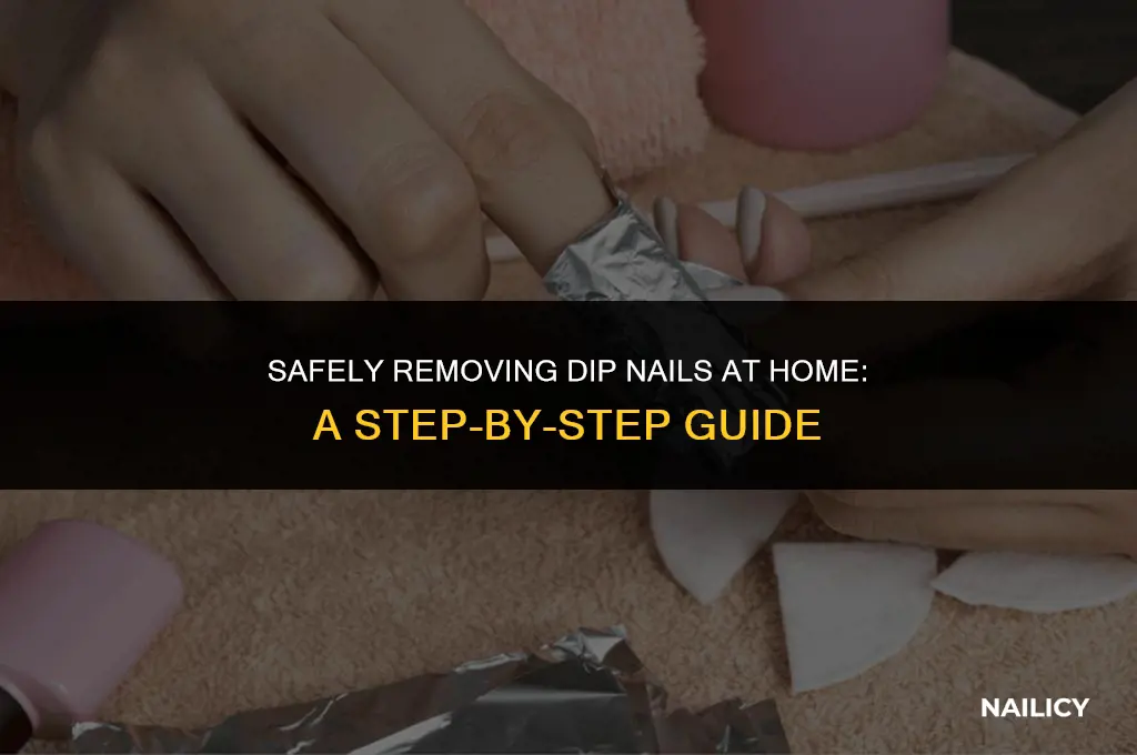 can i take dip nails off at home