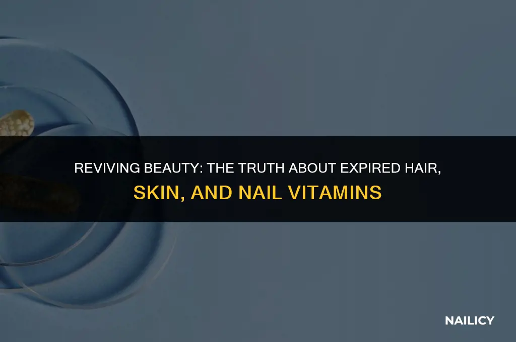 can i take expired hair skin and nail vitamins