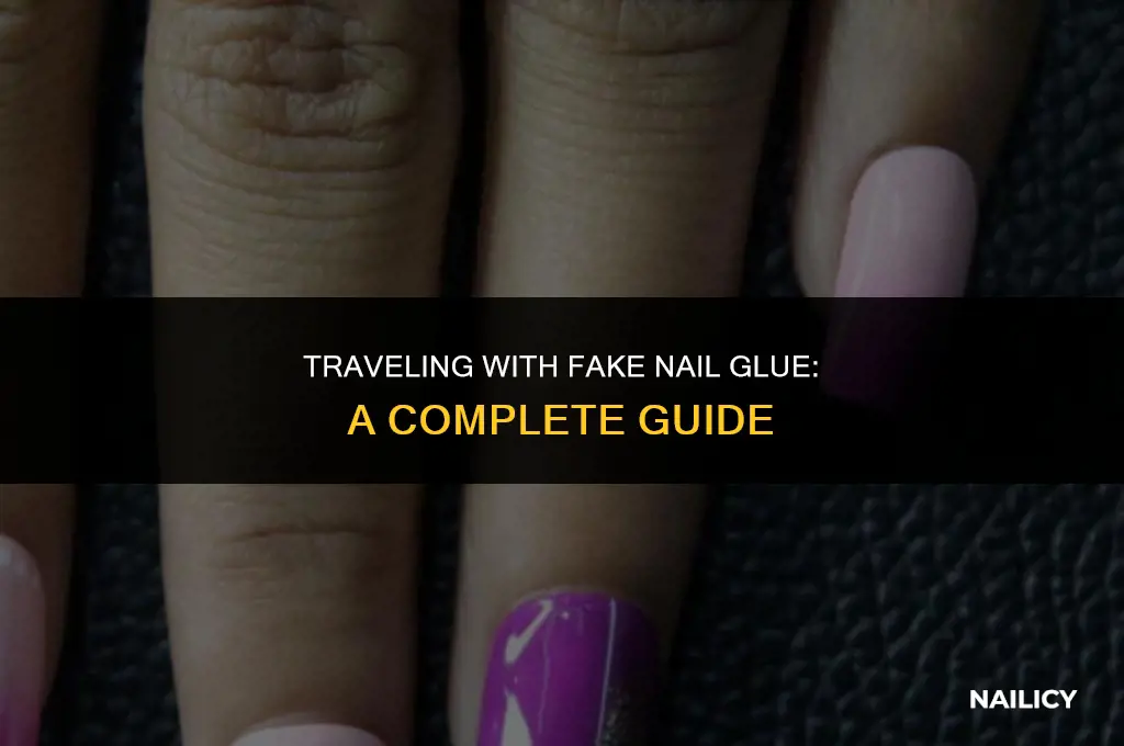 can i take fake nail glue on a plane