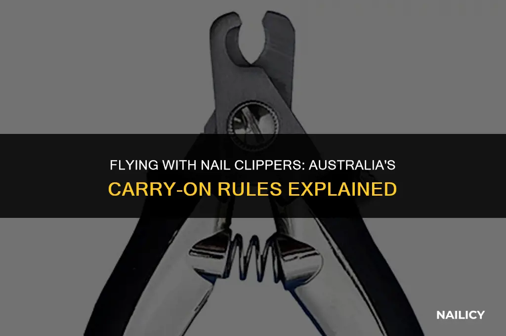 can i take nail clippers on a plane australia