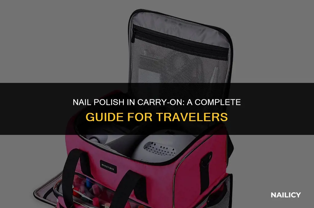 can i take nail polish in carry on