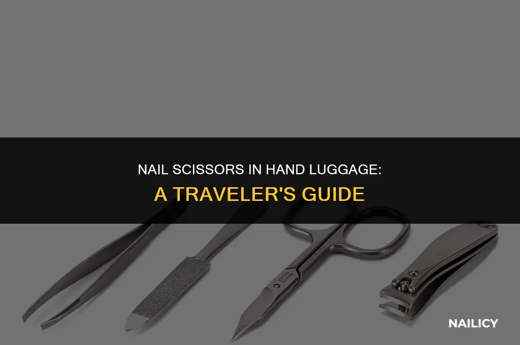can i take nail scissors in hand luggage
