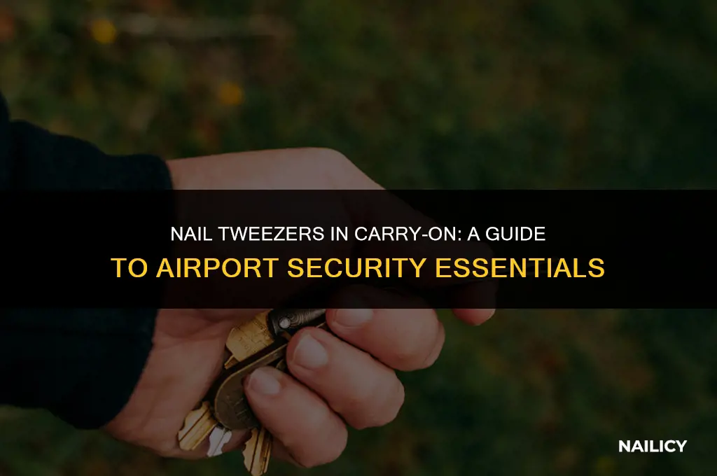 can i take nail tweezers in hold luggage