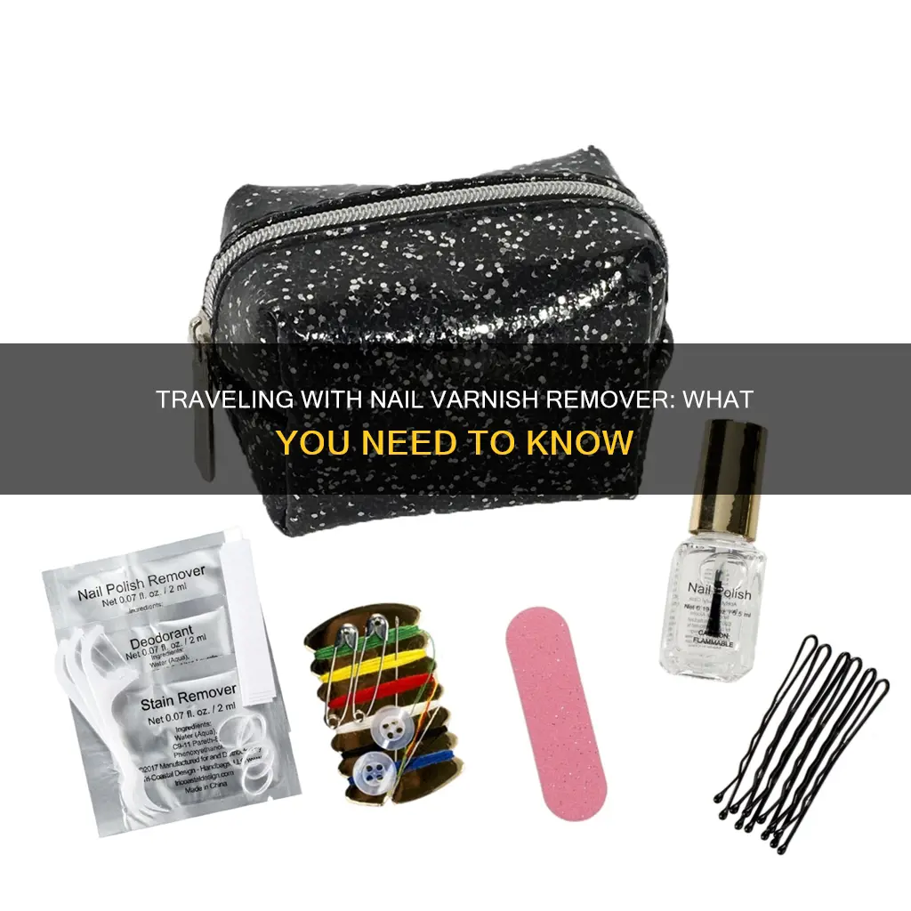can i take nail varnish remover in my hold luggage
