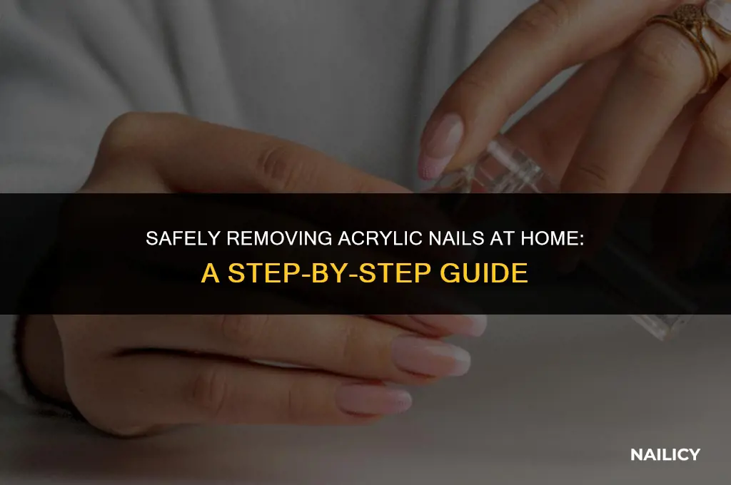 can i take off acrilic nails at home