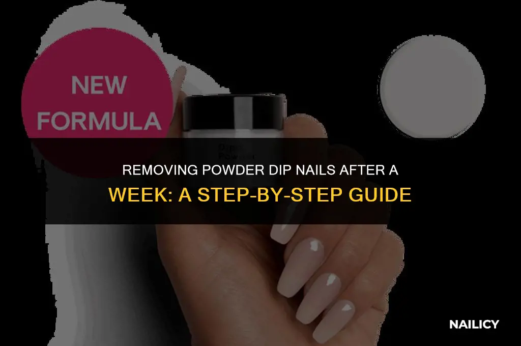 can i take off powder dip nails after a week