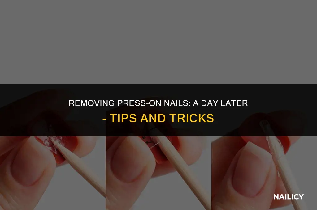 can i take off press on nails after a day