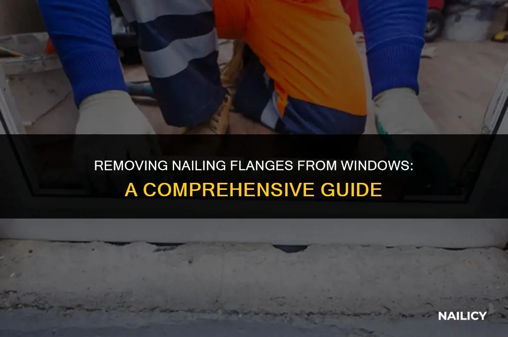can i take the nailing flange off of a window