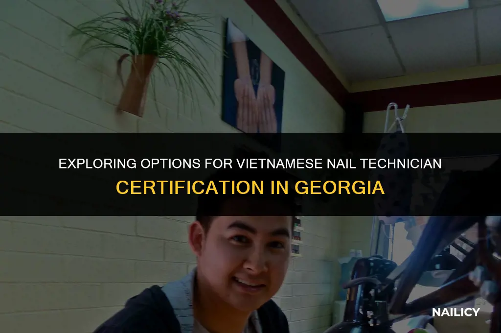 can i take vietnamese nail test in vietnamese in georgia