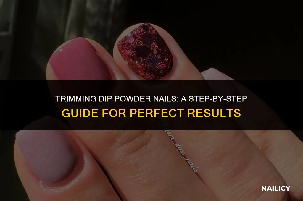 can i trim dip powder nails