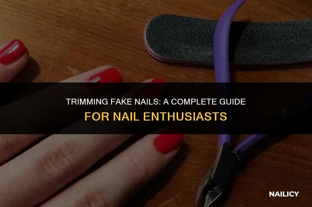can i trim fake nails