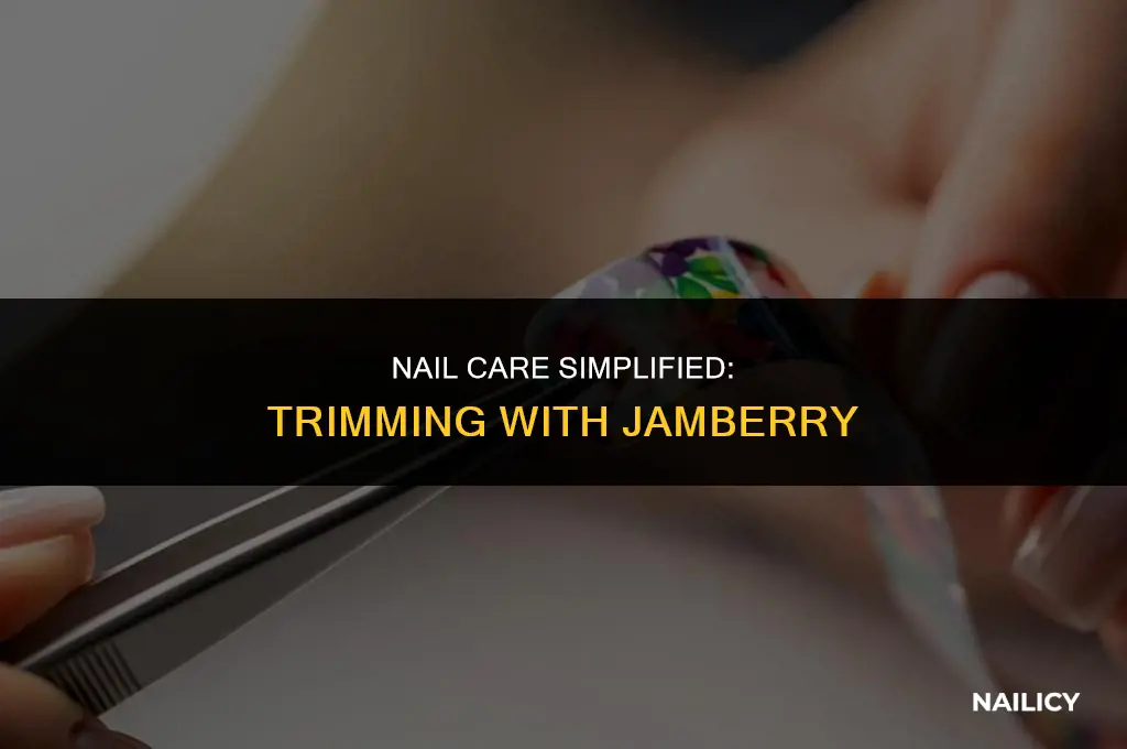 can i trim my nails with jamberry