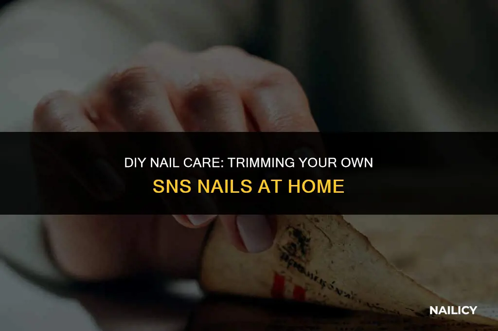 can i trim my ow sns nails