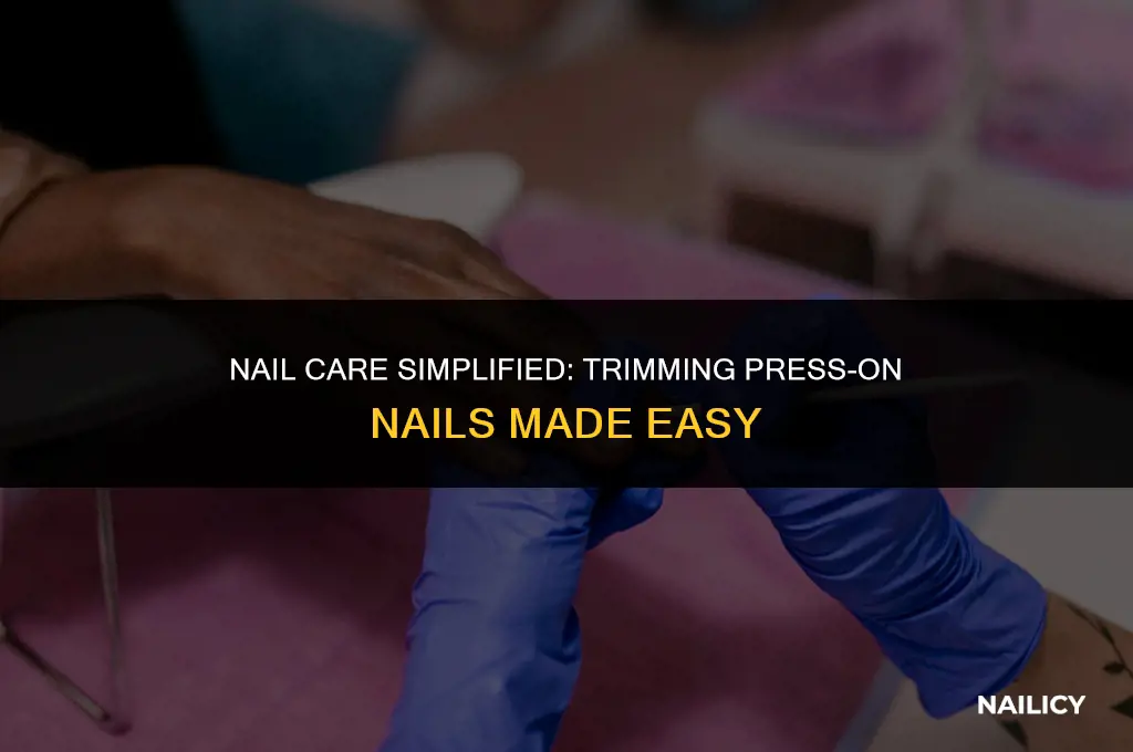 can i trim press on nails