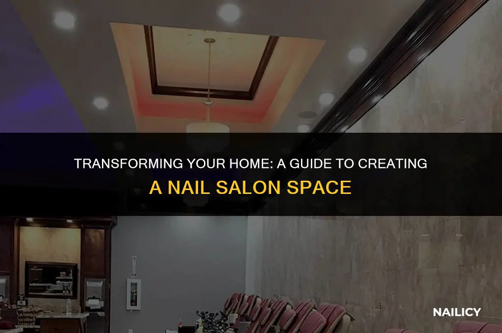 can i turn a house into a nail salon