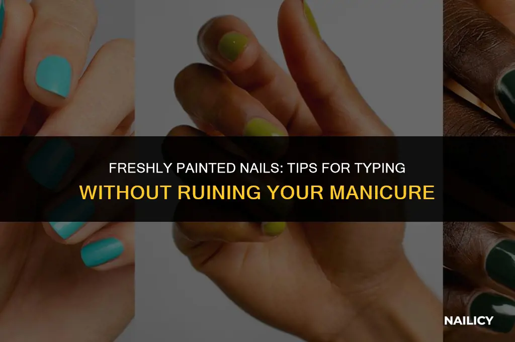 can i type with freshly painted nails
