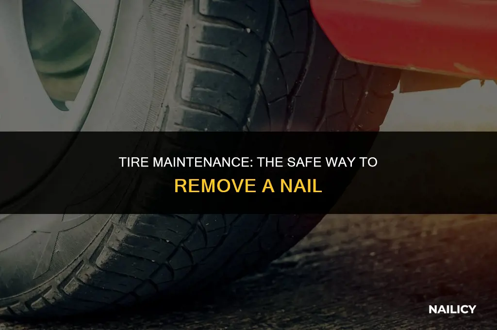 can i unscrew nail from tire