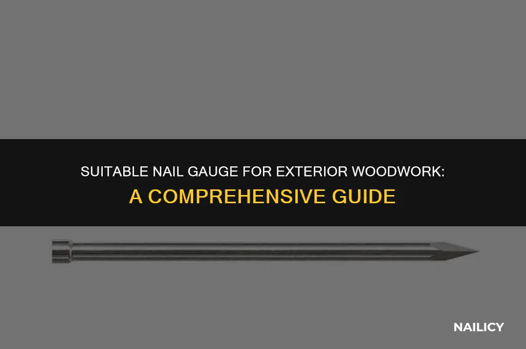 can i use 16 gauge nails for exterior wood