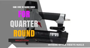 Suitable Nail Gauge for Quarter Round Trim Installation