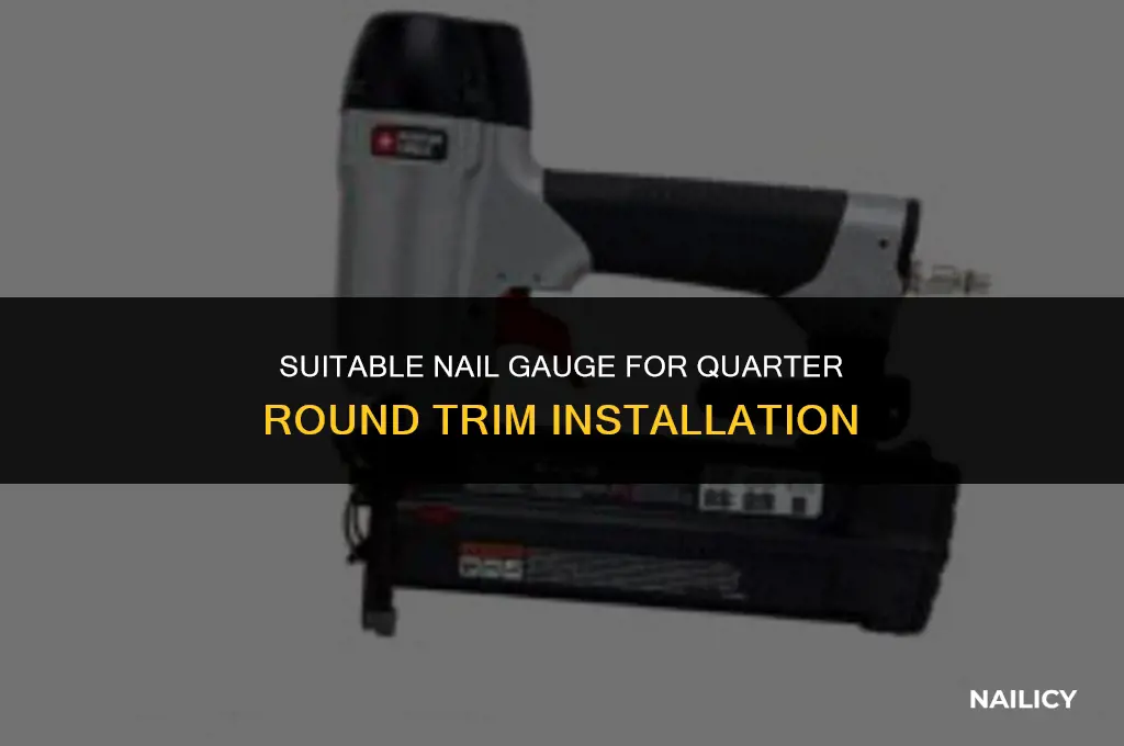can i use 16 gauge nails for quarter round