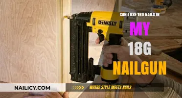 Nail Gun Compatibility: Can You Use 16G Nails in an 18G Nail Gun?