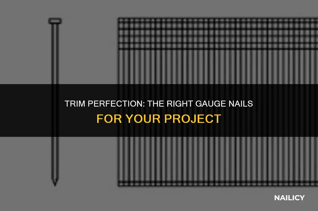 can i use 18 gauge nails for trim