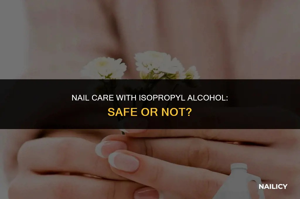 can i use 70 isopropyl alcohol for nails