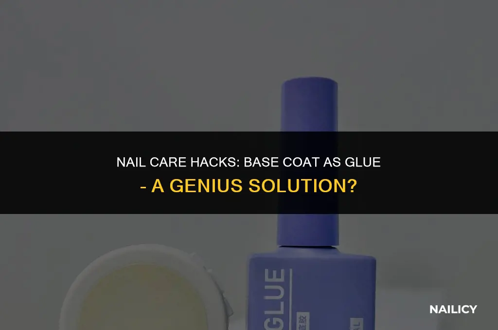 can i use a base coat as nail glue