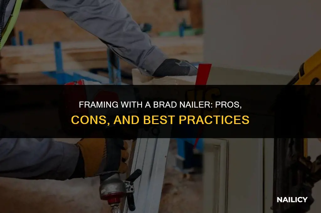 can i use a brad nailer for framing
