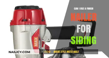 Siding Installation: Can a Finish Nailer Do the Job?
