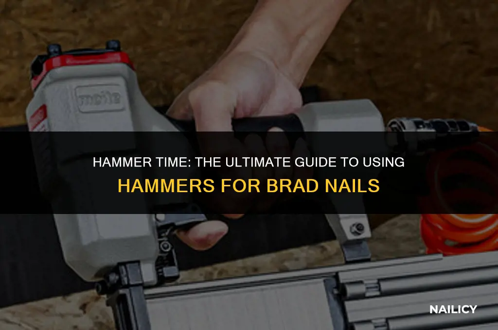 can i use a hammer for brad nails