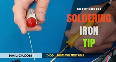 Innovative Hack: Using a Nail as a Soldering Iron Tip - Pros and Cons