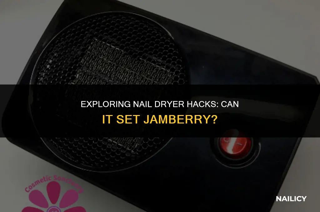 can i use a nail dryer to set jamberry