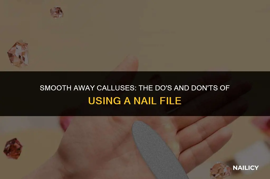 can i use a nail file on my callus