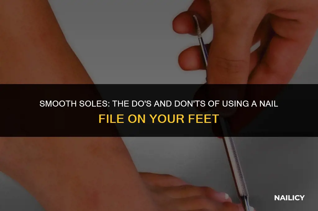 can i use a nail file on my feet