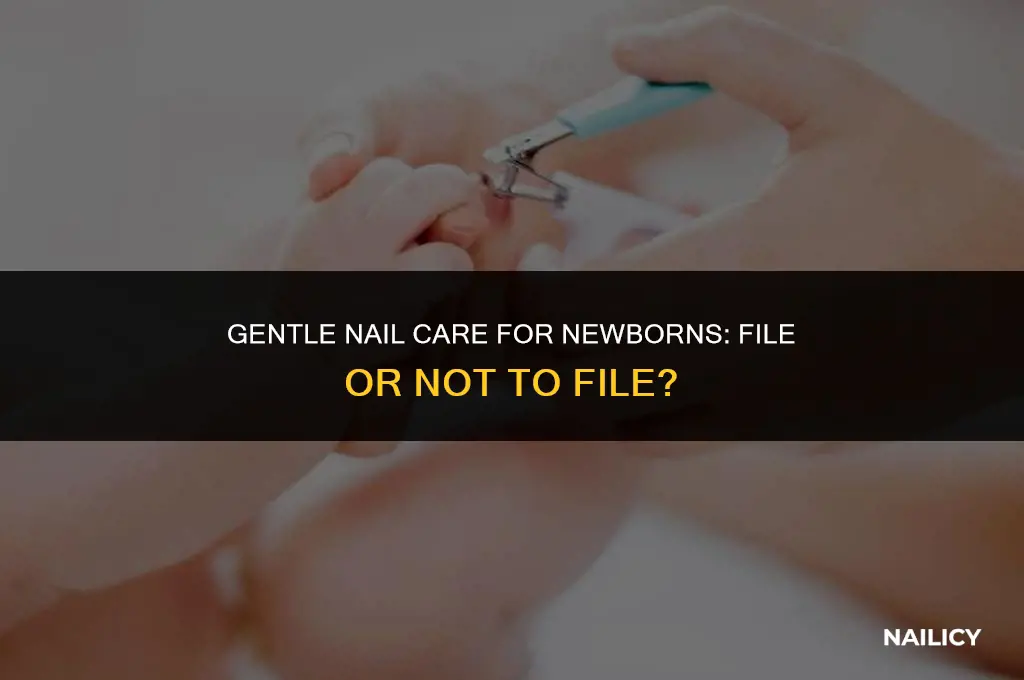 can i use a nail file on my newborn