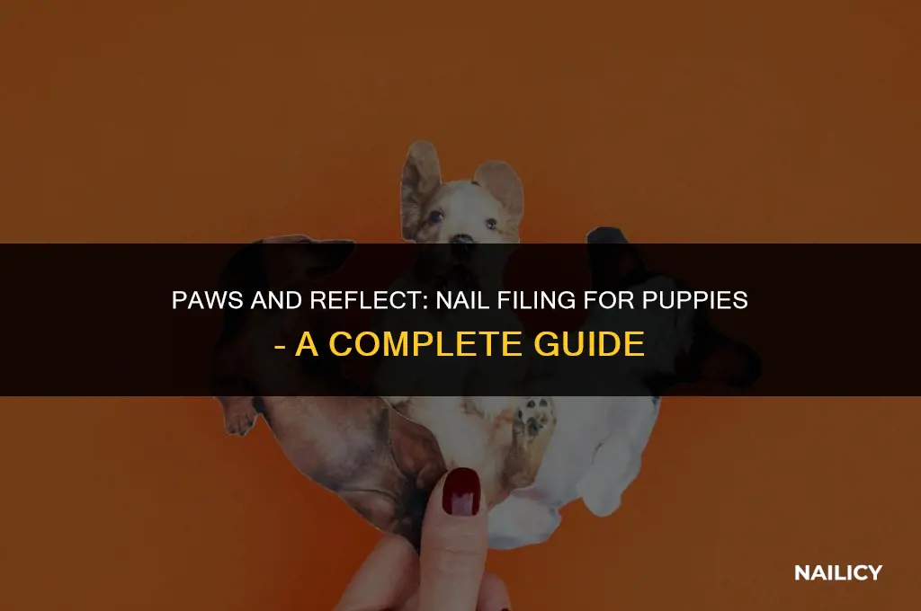 can i use a nail file on my puppy