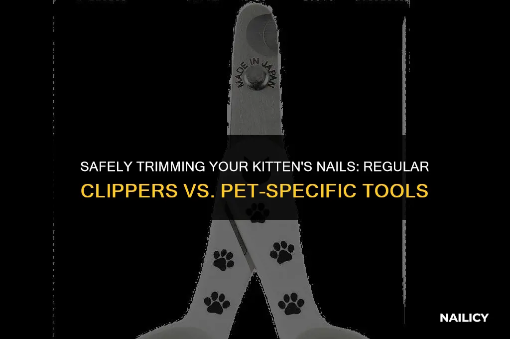 can i use a regular nail clipper on my kittne